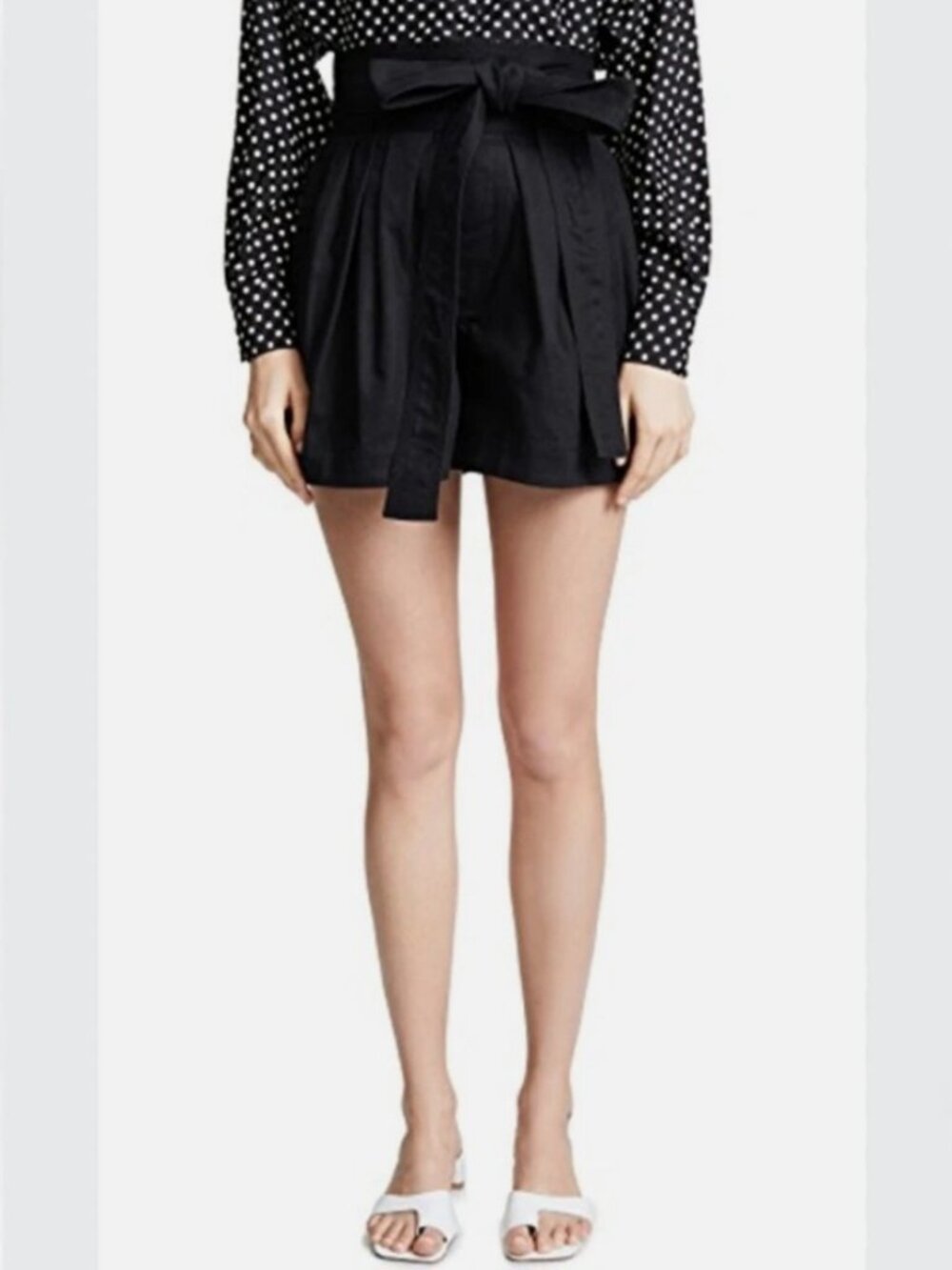 Marc Jacobs Runway Denim Paper Bag Tie Shorts Size 6